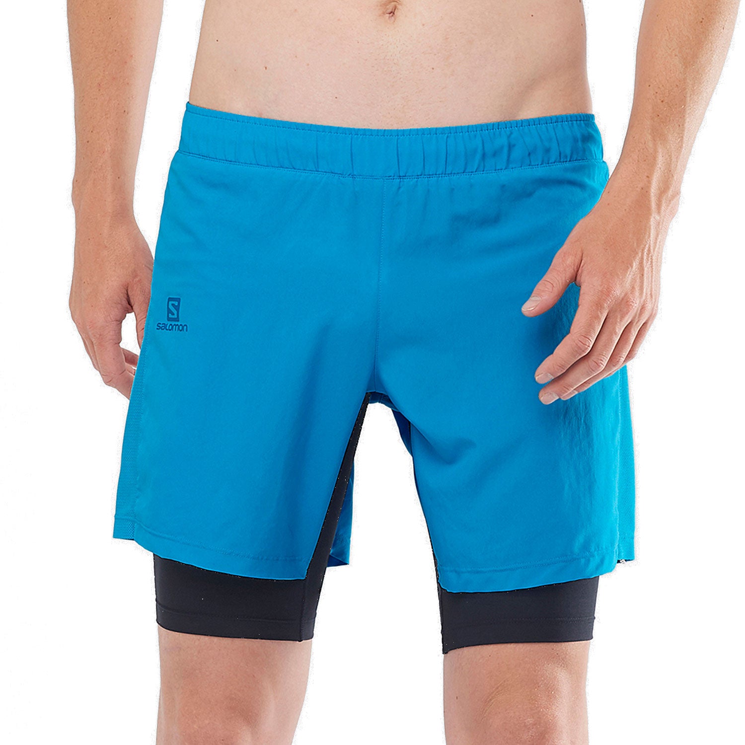 AGILE TWINSKIN SHORT M VIVID BLUE